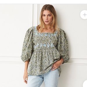 NWT Mi Golondrina MAYA SPECIALTY BLOUSE